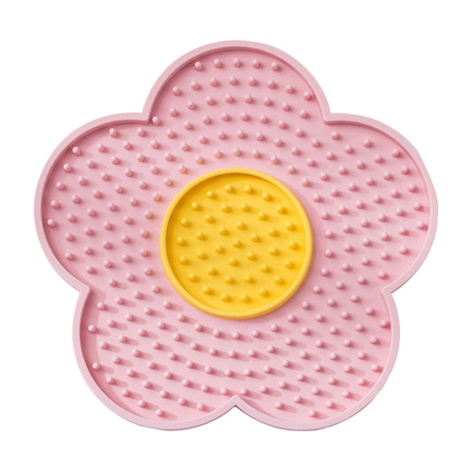 Mat Mat For Cats Flower Shaped Slow Feeder Mat For Dogs Small Medium Large Pet Puppy Bowl