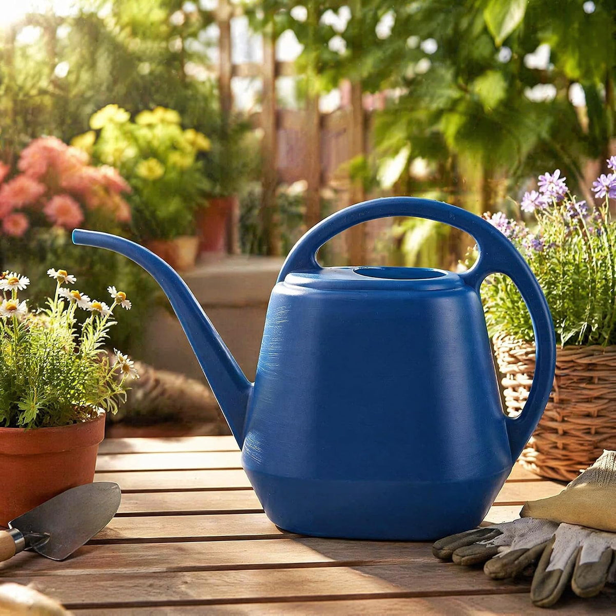Can Pots for Indoor Plants Plant Cans Small Cans for Indoor Plants Blue - Image 2