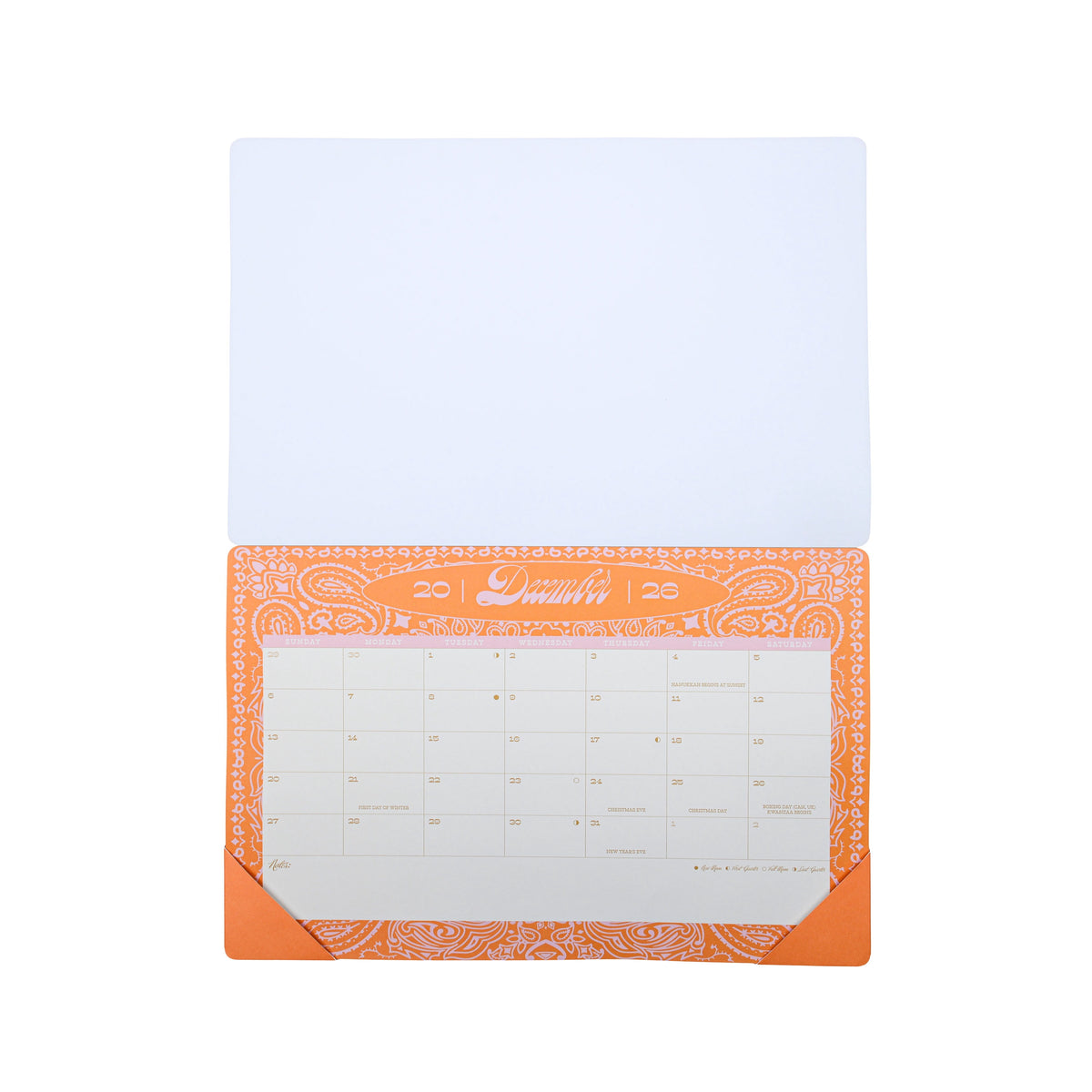 15 Month Desk Blot 17" x 11" Bandanna Calendar July 2026 - Sept 2027 - Image 4