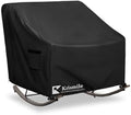 Outdoor Rocking Chair Cover, Heavy Duty Waterproof Papasan Chair Cover with Split Zipper, Easy to use, Black