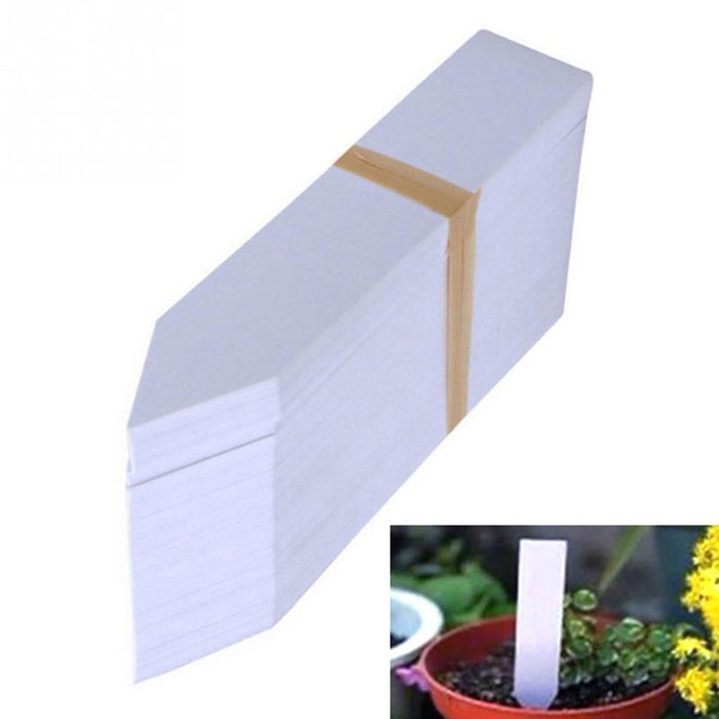 100 Pcs Plastic Plant Labels - 4" Garden Markers for Seedlings, Herb Pots & Outdoor Plants, Reusable Waterproof Plant... - Image 6