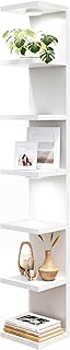 Fixwal Wall Decor 7 Tier Wall Shelf Unit Floating Shelves with LED Lights Lack Shelf for Home Organizer Display White