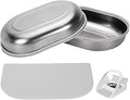 Stainless Steel Bowl for-Automatic-Microchip Pet Feeder-Sealing Ring Design-Suitable for Both Wet and Dry Food-Easy to Clean, 2 SUS 304 Bowl & 1 Mat Set