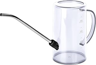 Plastic Watering Can - with Long Spout - 1/4 Gallon - 34 Oz - White