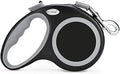Retractable Dog Leash 26 FT, Heavy Duty Dog Leash for Dogs up to 110lbs, Strong Nylon Tape No Tangle, One-Handed Brake, Pause, Lock, Perfect for Medium Large Dogs (Black, 26 FT(66-110 LBS))