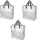 Ikea DIMPA 3 pcs Extra Large Storage Bag, Clear Heavy Duty Bags, Moth and Moisture Protection Storage Bags