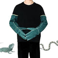 23inch Animal Handling Gloves, Animal Control Gloves Bite Resistant Snake Proof Cowhide Reinforced Leather Protection Dog Training Glove for Cats Scratch Reptiles Birds Falcon Grabbing
