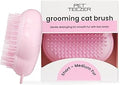 Pet Teezer by Tangle Teezer Cat Brush, De-Shedding Cat Hair Brush for a Gentle, Soothing Groom & Short to Medium Length Fur, Millennial Pink