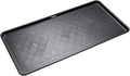 Extra Large All-Weather Boot Tray 40x20 in, Waterproof Shoe Mat with 1.25 in Raised Edge, Recycled Polypropylene Floor Protector for Entryway and Mudroom, Black