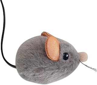 Catstages Squeak Squeak Mouse Cat Toy with Touch-Activated Sound & Catnip, Gray