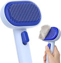 aumuca Skin Friendly Self-Cleaning Slicker Brush for Dogs & Cats, Gentle Pet Grooming Tool for Shedding & Deshedding, Efficient Hair Remover for Long & Short Haired Pets