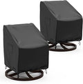 Outdoor Swivel Lounge Chair Cover, 2 Pack Waterproof Outdoor Chair Covers, Heavy Duty Patio Chair Covers for Outdoor Furniture, 30" W×34" D×38.5" H, Black