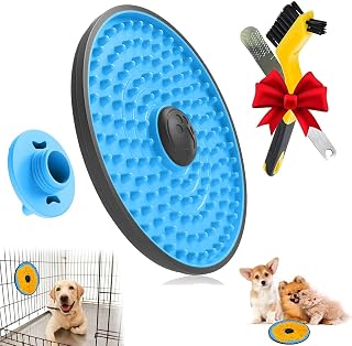 Dog Crate Lick Mat, Lick Pads for Dogs Slow Feeder, Crate Training Toy Crate Lick Plate, Very Suitable Dogs Crate, for Peanut Butter, Treats Yogurt, Bolognese, and Boredom Relief Licking Pad