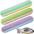 Retro Shaw Refillable Catnip Toys Pillow with Crinkle Sound, Interactive Kicker Cat Toys for Indoor Kittens, Soft Plush Kitty Kick Drives Bored Cat Crazy with Fun