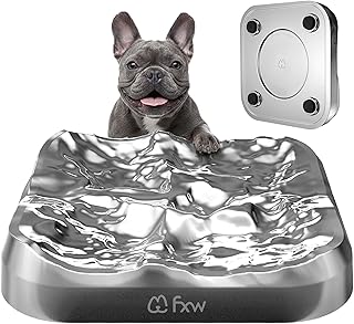 FXW IntoFlow Lick Mat, Premium Stainless Steel Dog Lick Pad, Durable Easy-Clean Textured Dog Enrichment Mat for Peanut Butter & Frozen Yogurt Treats | Patent Pending