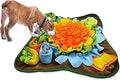 Dogs Snuffle Mat Pet Feeding Mats Puppy Sniffing Pad ,Cat Doggies Interactive Puzzle Toys for Multiple Breeds Encourages Natural Foraging Skills,Training and Stress Release (Orange)