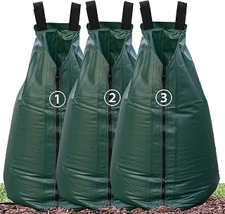 USHIGHTLIGHT All New 20 Gallon Tree Watering Bag, Slow Release Watering Bag for Trees, Portable Tree Drip Irrigation Bag, Water Saving Irrigation Water System(1/2/3) (3, 20 Gallon)