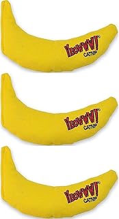 YEOWWW! DuckyWorld 100% ORGANIC CATNIP Leaf & Flower Cat Toy BANANA 3 PACK