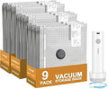 Travel Vacuum Bags with Electric Pump, Cordless Space Saver Storage Seal, Luggage Compression Packing Cubes for Clothing (9 Combo Set)