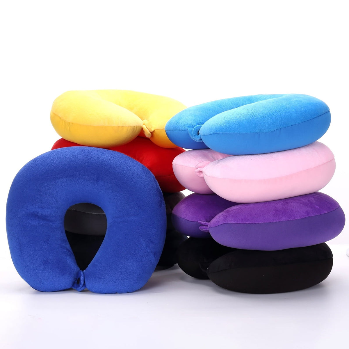 Pillow Memory Foam Airplane Comfort for Sleeping Washable Cover Adjustable Pillows for Traveling, Car, Home, Office, ... - Image 4