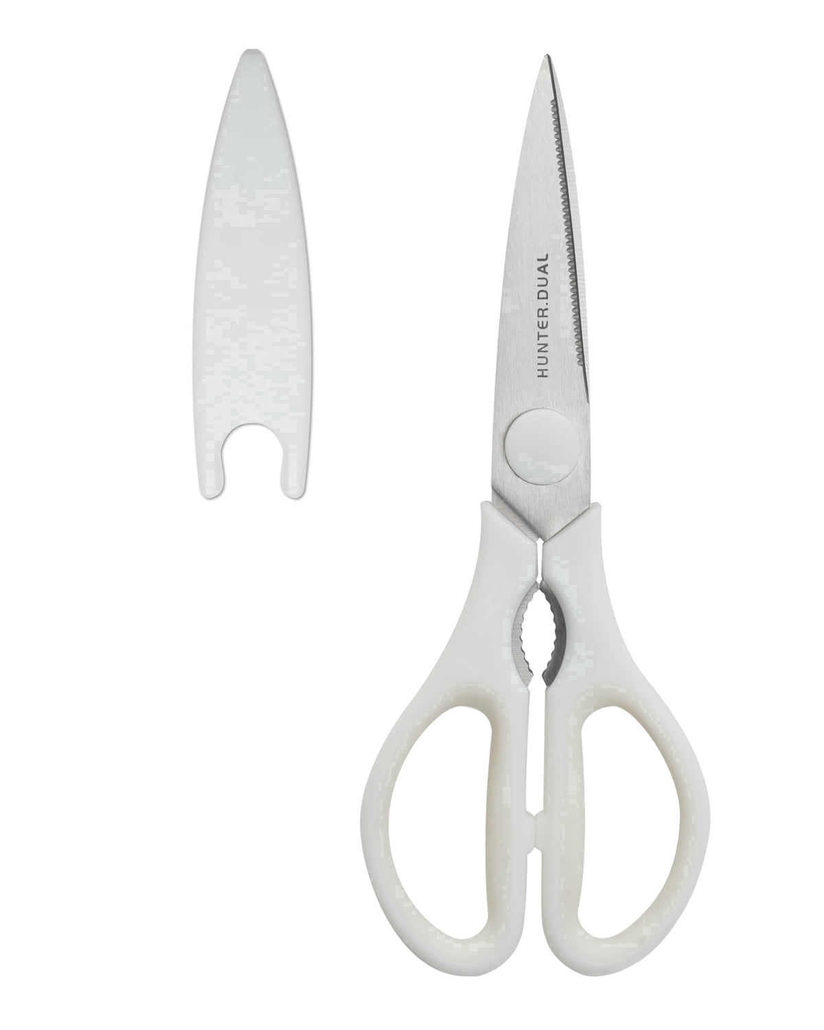 Heavy Duty Kitchen Scissors, Come-Apart Poultry Shears for Chicken and Meat, Cream