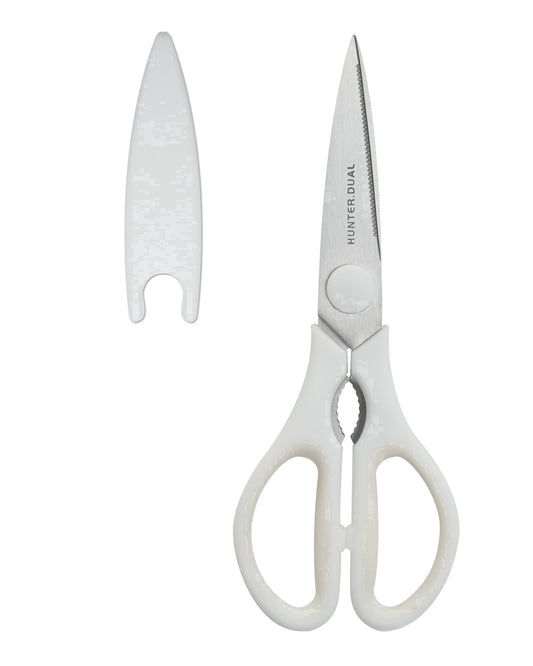 Heavy Duty Kitchen Scissors, Come-Apart Poultry Shears for Chicken and Meat, Cream