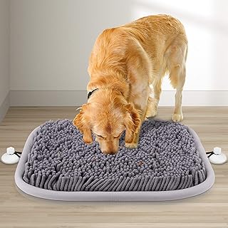 Rundik Snuffle Mat for Dogs, 17'' x 21'' Dog Sniffing Interactive Feeding Game Boredom, Puzzle Toys Encourages Natural Foraging Skills and Stress Relief Small/Medium/Large Dogs