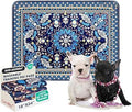 Qeils Reusable Puppy Pads, Washable Pee Pads Super Absorbent Dog Training Pads, Non-Slip Leakproof Wee Wee Pads for Crate, Floor, Potty Pads Feeding Mat Dog Pee 2 Pack 18"x24"