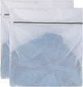 2 XX-Large Honeycomb Delicates Bags for Washing Machine, 24 x 24 Inches lingerie bags for Laundry, Travel Storage Organize Bag for Cotton Clothes,Sheet, Shoes