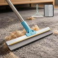 BFNN Carpet Rake for Pet Hair Removal | Reusable Dual-Action Carpet Broom Tool with Metal Scraper & Silicone Brush | 54" Adjustable Handle | 3Pcs Cat & Dog Fur Cleaning Kit for Rugs, Couch & Furniture