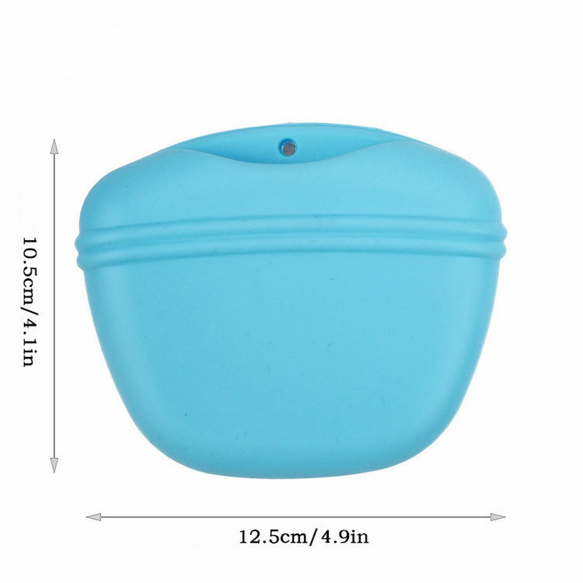 Portable Silicone Dog Treat Pouch with Waist Clip, Clip-On Training Container with Buckle Closure for Outdoor Dog Wal... - Image 3