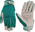 Wells Lamont Women's High Dexterity Adjustable Work and Gardening Gloves, Green, Large (7754L)