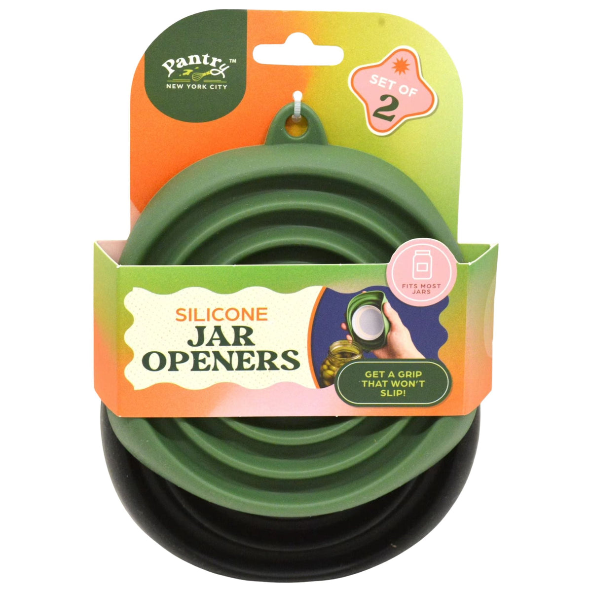 Silicone Jar Openers, 2-Pack, Non-Slip Easy Grip Jar Lid Grippers, Heat Resistant - Image 2