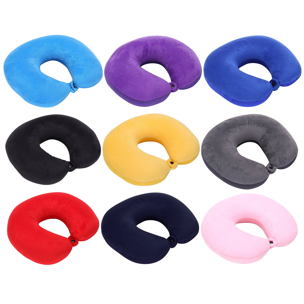 Pillow Memory Foam Airplane Comfort for Sleeping Washable Cover Adjustable Pillows for Traveling, Car, Home, Office, ... - Image 2