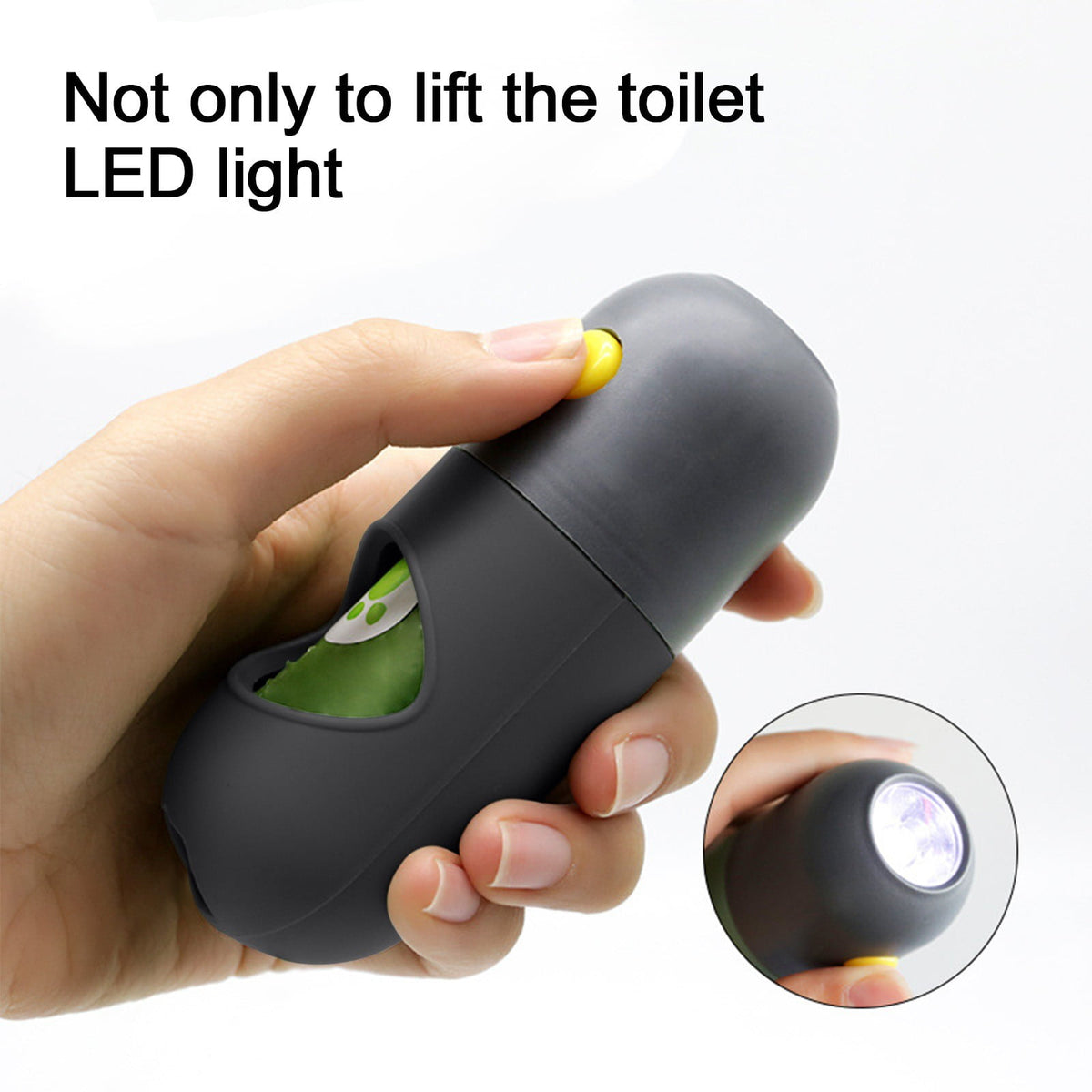 Holder with LED Flashlight Pet Waste Dispenser for Leash Doggie Potty Container - Image 5