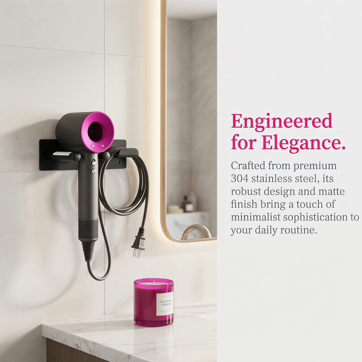 Wall Mount Matte Black for Bathroom Cabinet 304 Stainless Steel Blow - Image 4