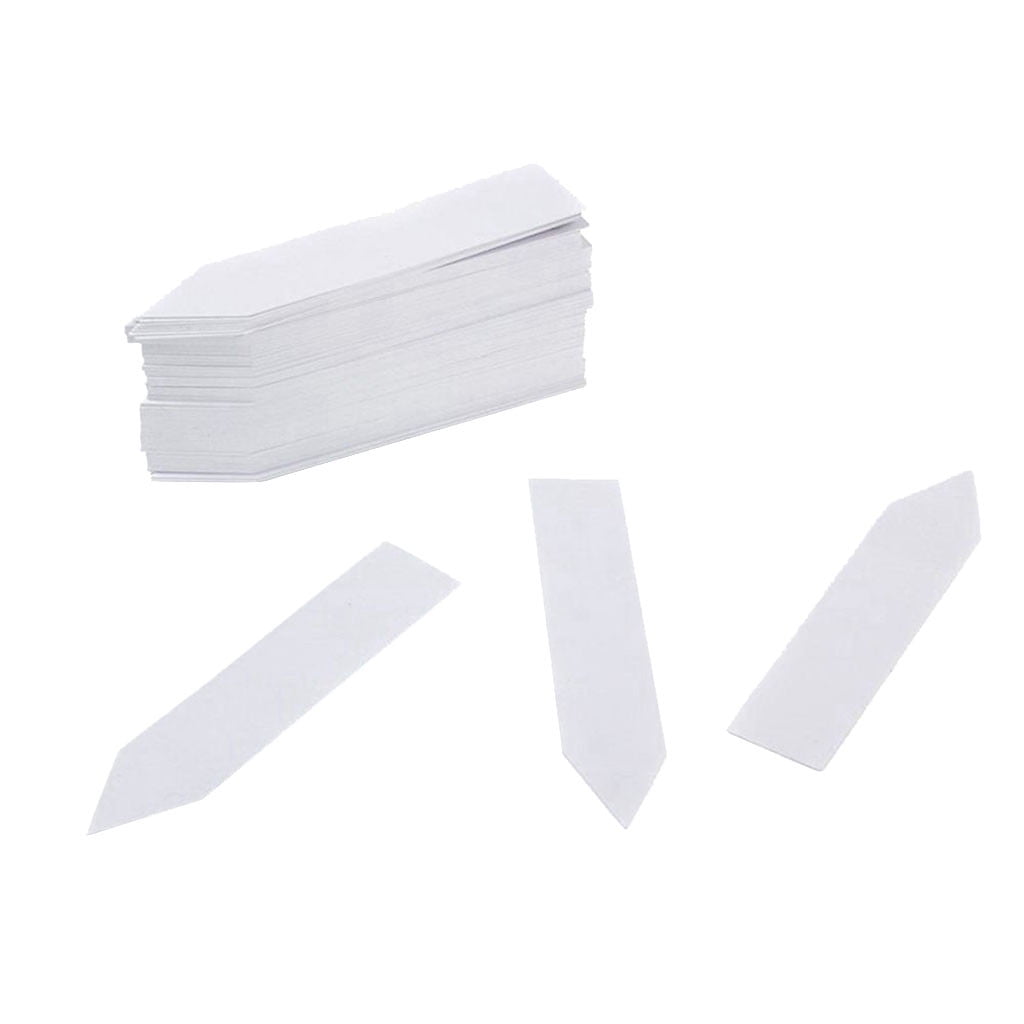 100 Pcs Plastic Plant Labels - 4" Garden Markers for Seedlings, Herb Pots & Outdoor Plants, Reusable Waterproof Plant...