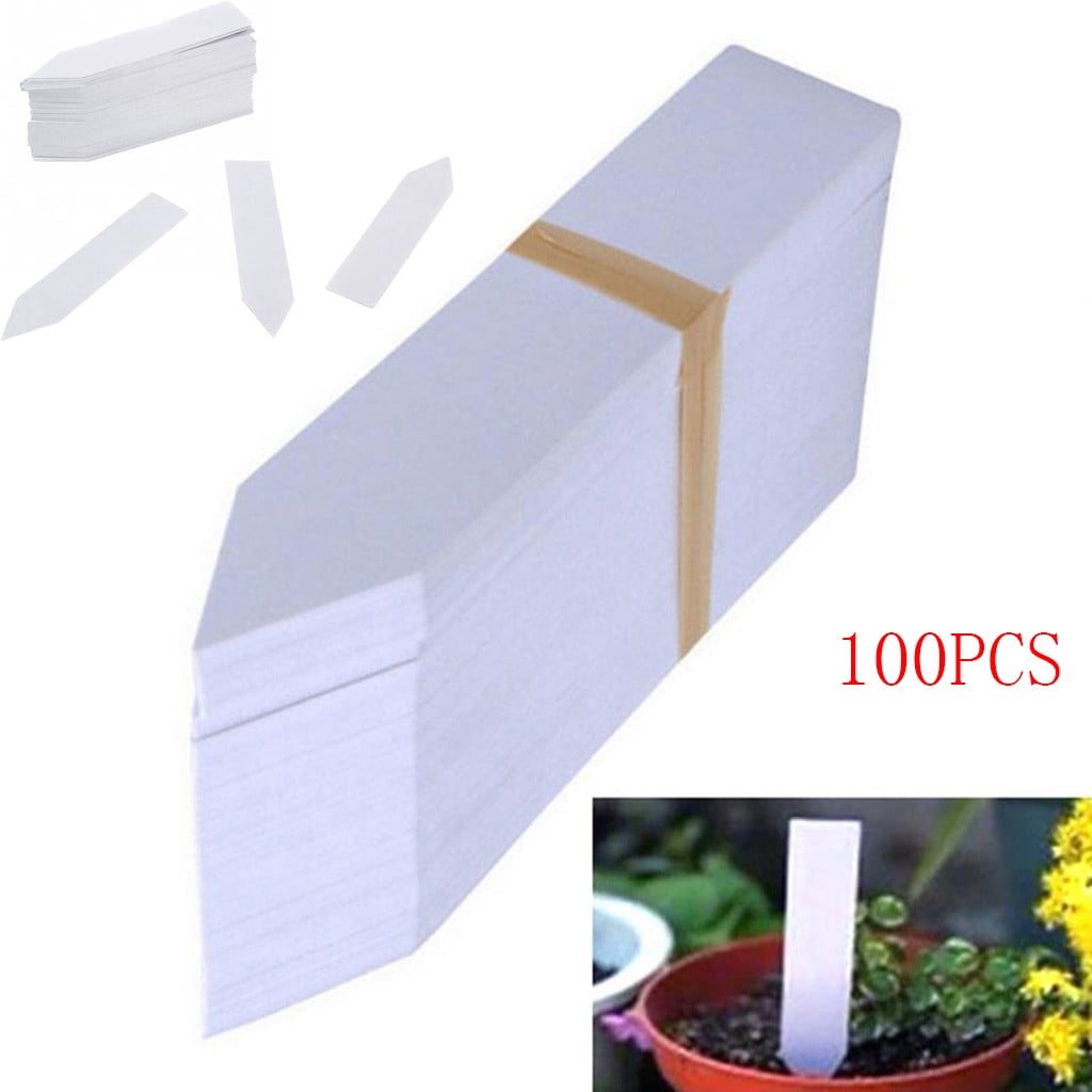 Plastic Plant Labels, 4 in, 100 Pack