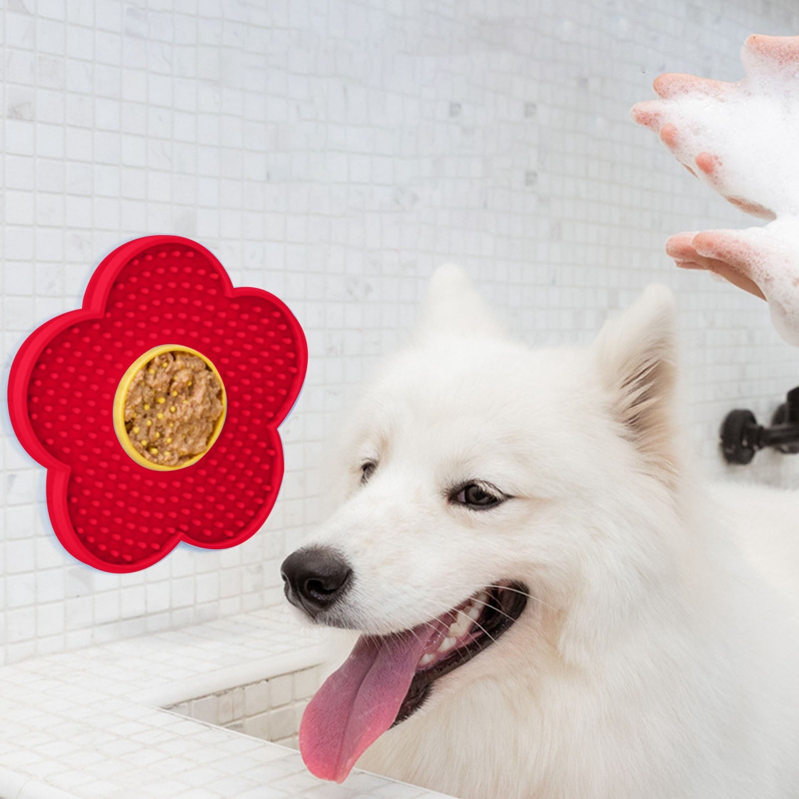 Flower Slow Feeder Lick Mat for Cats & Dogs