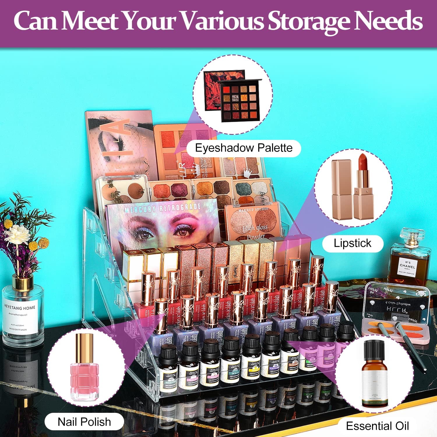 7-Tier Acrylic Nail Polish Organizer