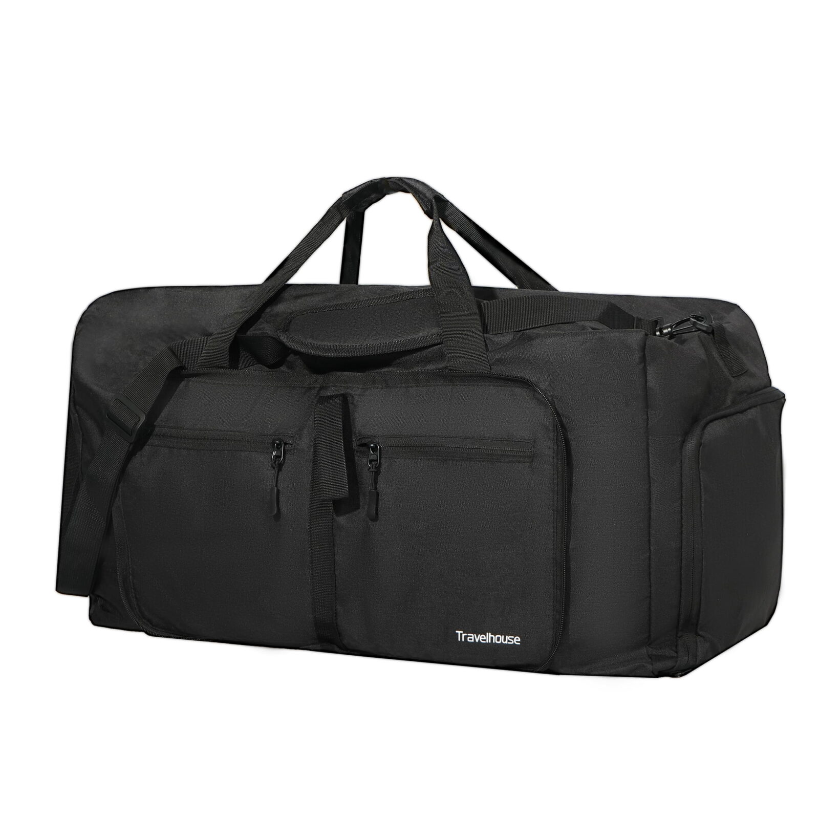 Foldable 50L Travel Duffle with Shoe Compartment
