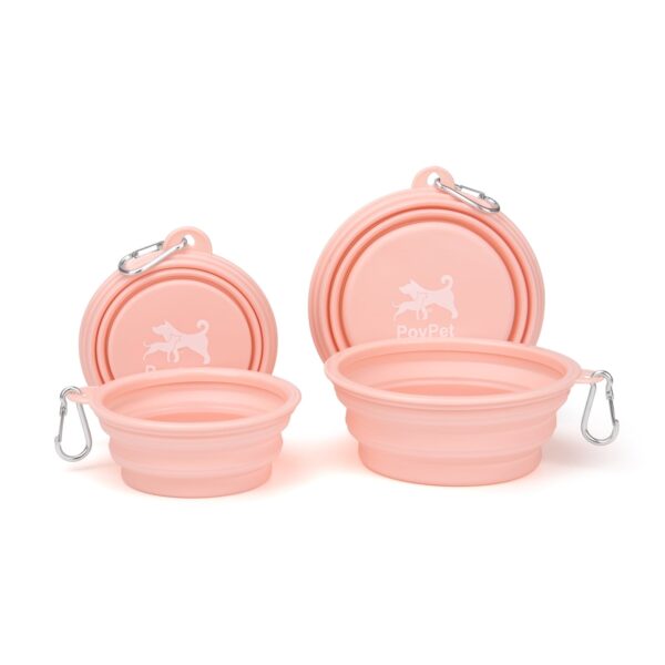 Collapsible Travel Dog Bowls, 12 & 22 oz